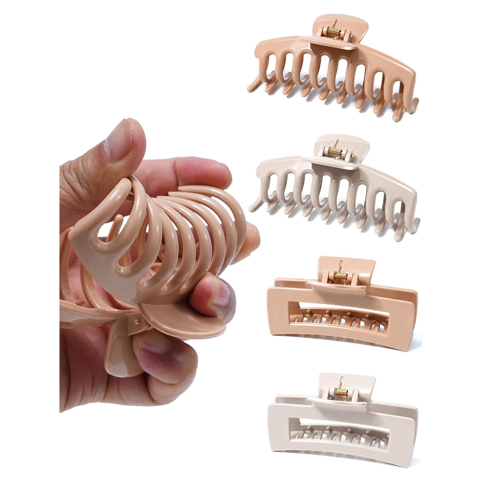 Clips de Garra de Silicona Flexible Mesovor - 4 Piezas Antideslizantes