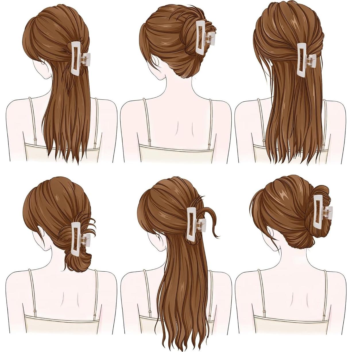 Clips de Garra de Silicona Flexible Mesovor - 4 Piezas Antideslizantes