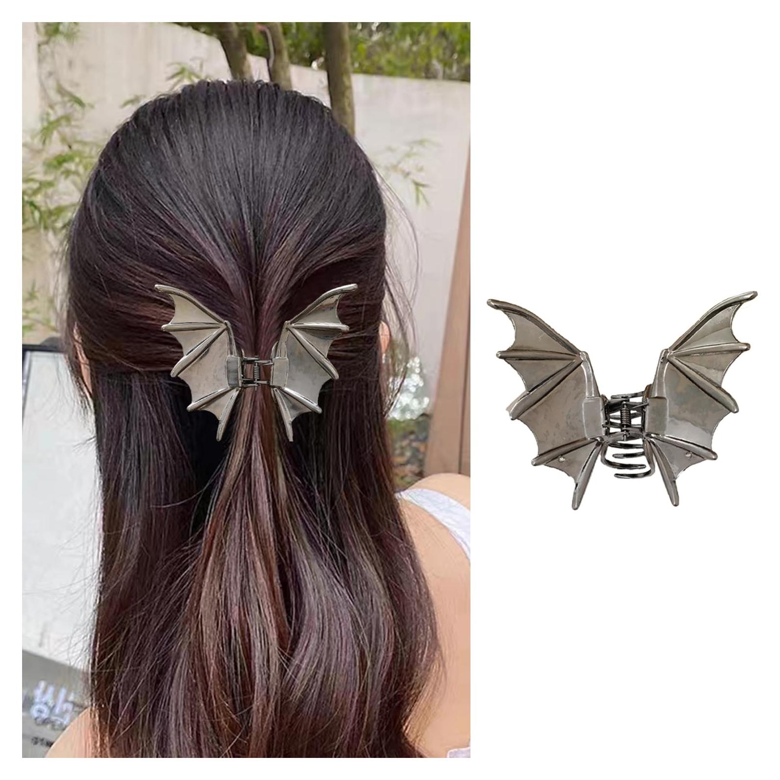 Pinza para el cabello Dulyork murciélago Halloween 8x10 cm