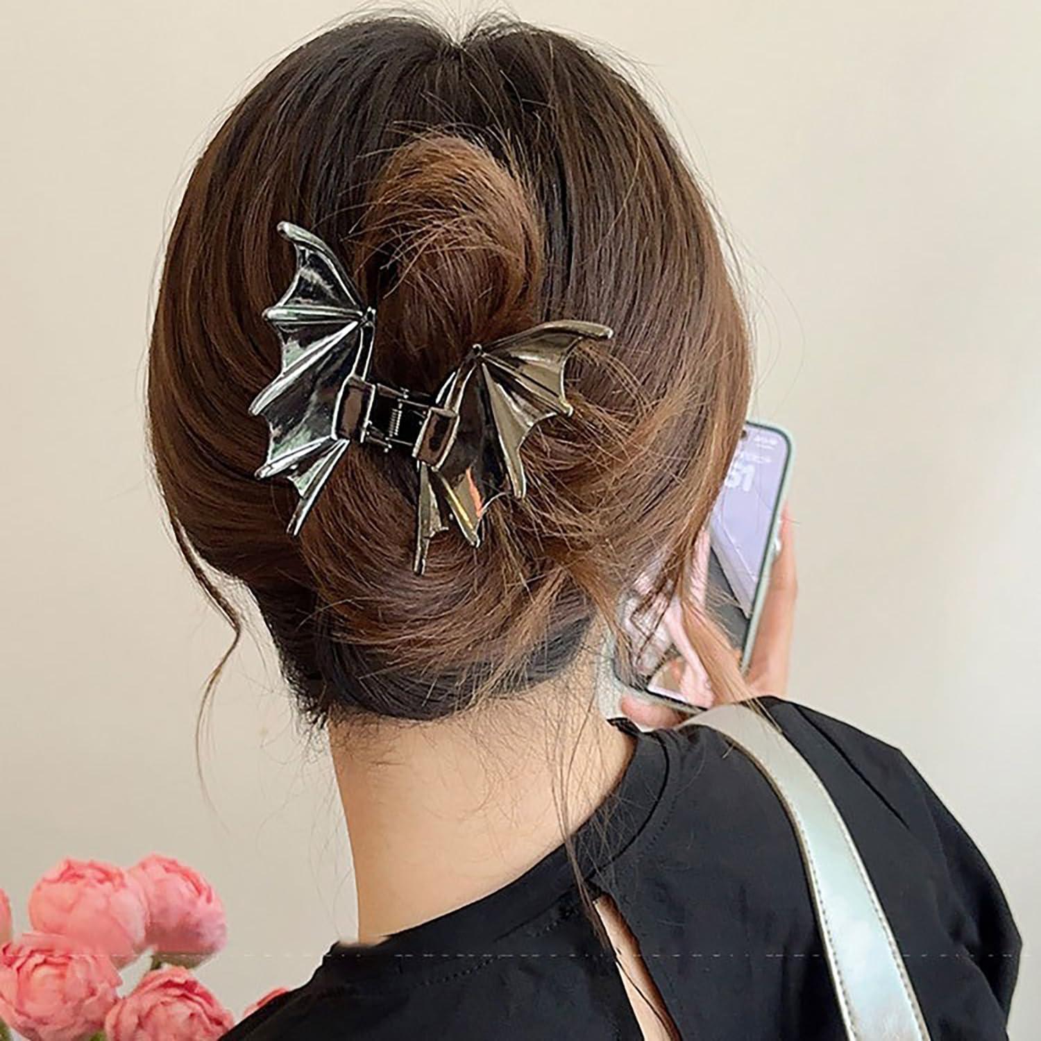 Pinza para el cabello Dulyork murciélago Halloween 8x10 cm