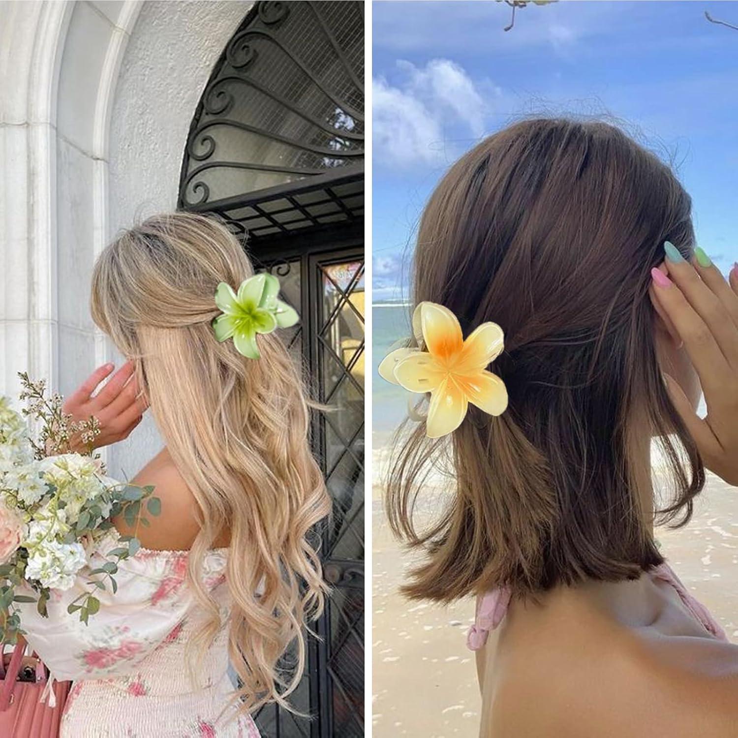 Pinzas para el cabello YosaiHom - 8 colores hawaianos 8x8cm