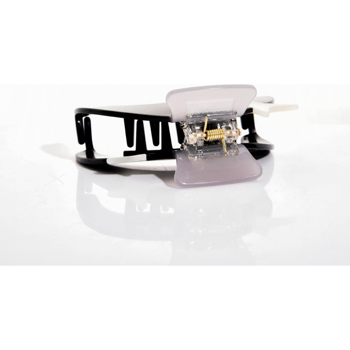 Clip para el cabello de acetato negro Clip Sugar - 5.08 cm