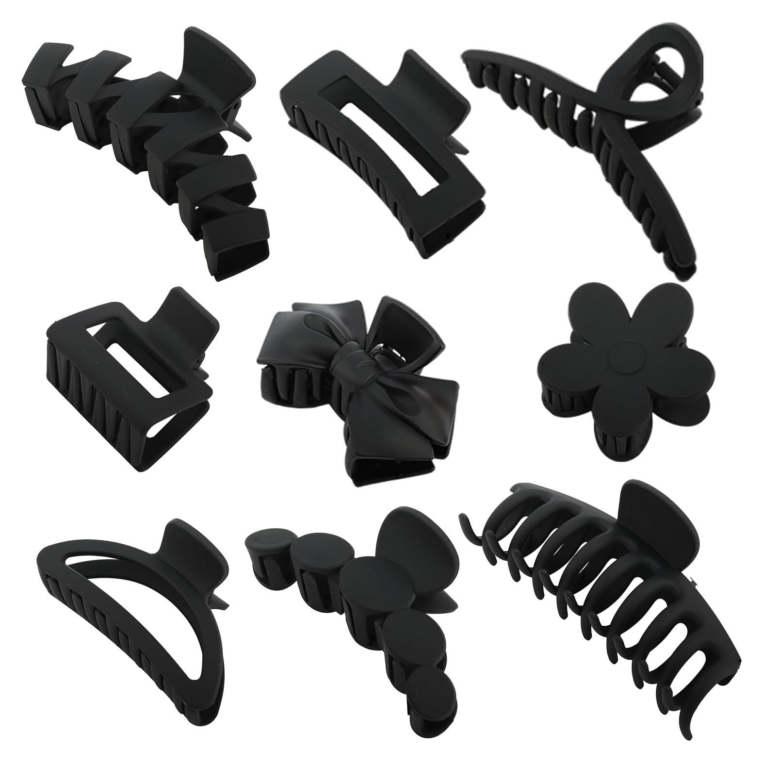 Garras para Cabello YOOOYOOO Negras Antideslizantes 10.7cm