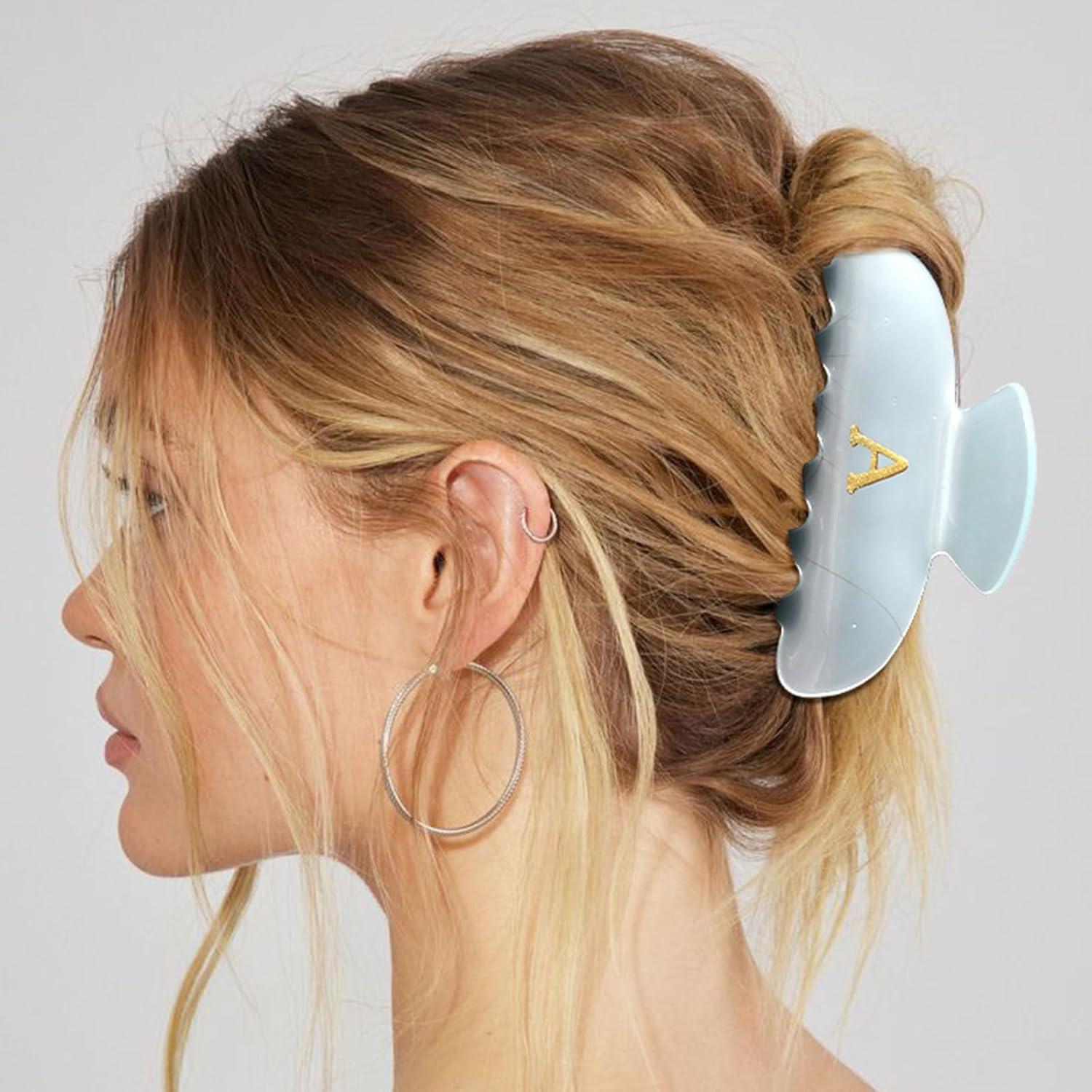 Clips de Pelo Acrílicos Personalizados HAIMEIKANG - Iniciales