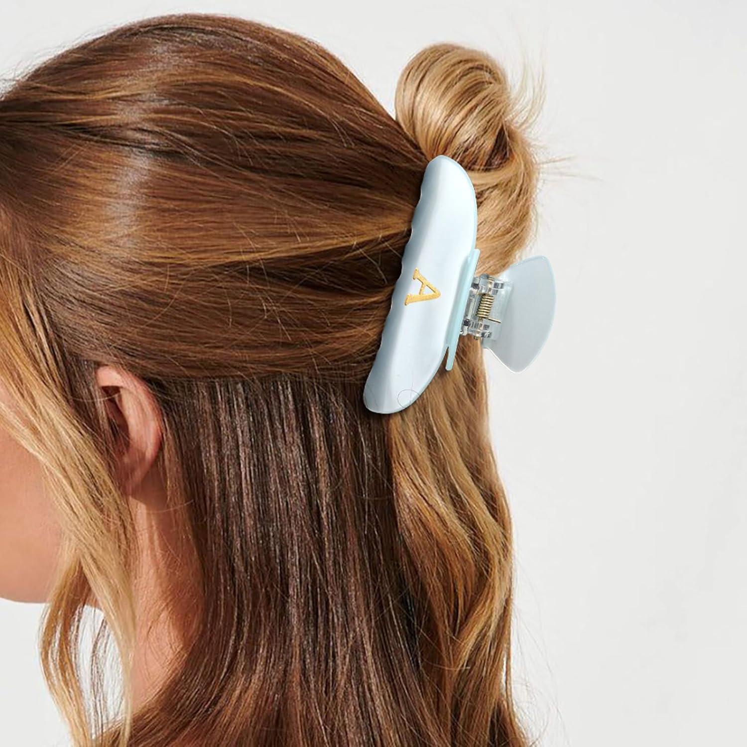 Clips de Pelo Acrílicos Personalizados HAIMEIKANG - Iniciales