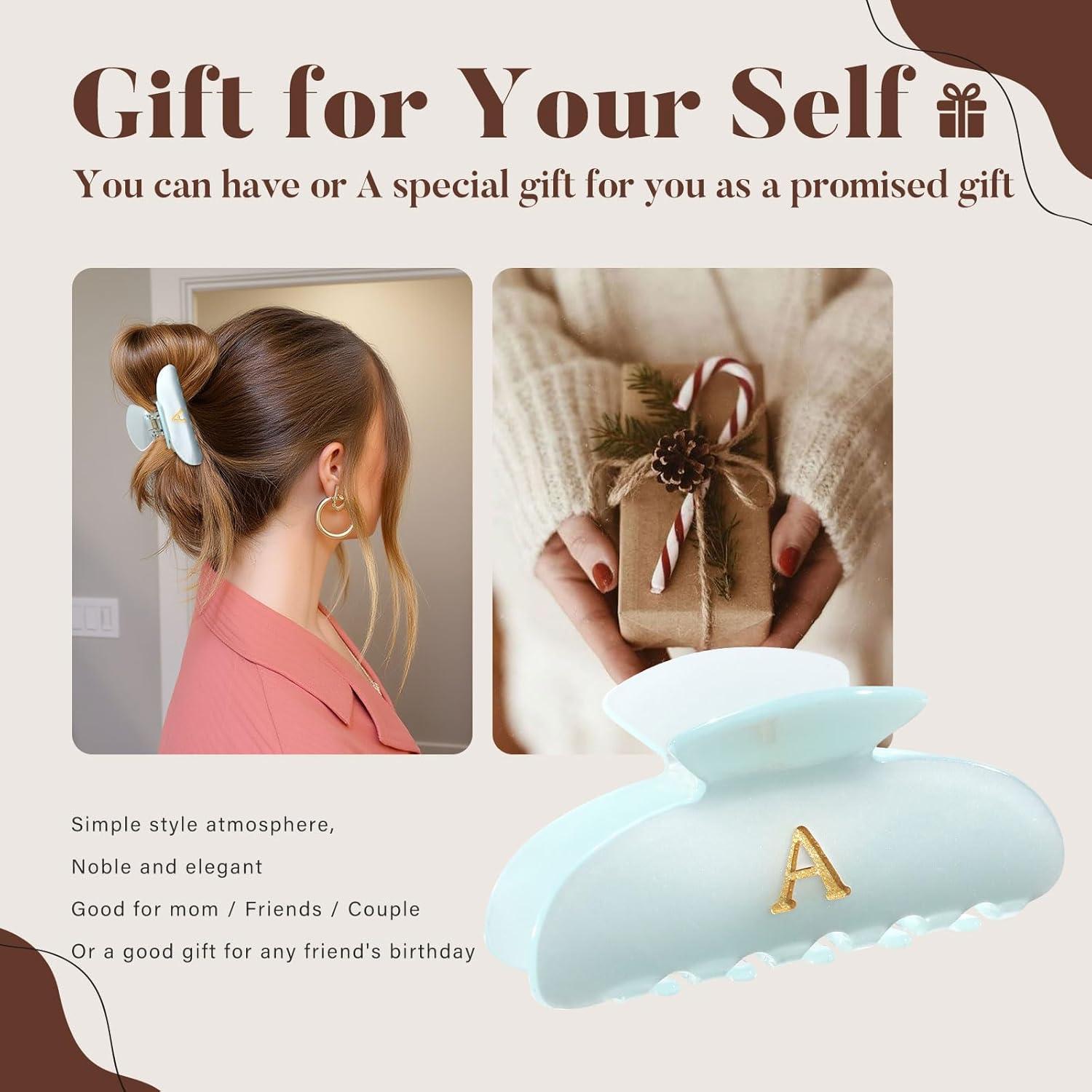 Clips de Pelo Acrílicos Personalizados HAIMEIKANG - Iniciales