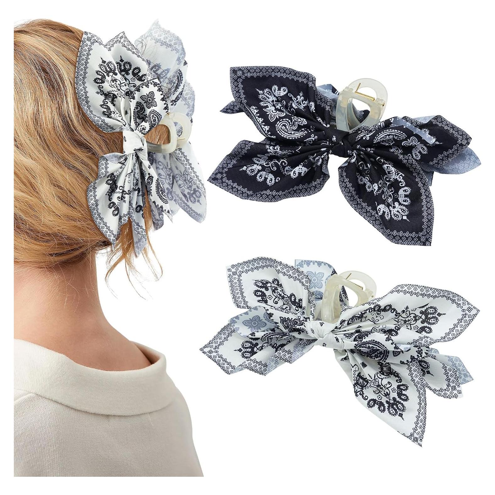 Clips de Garra de Moño Mesovor 2 Piezas Antideslizantes 13cm