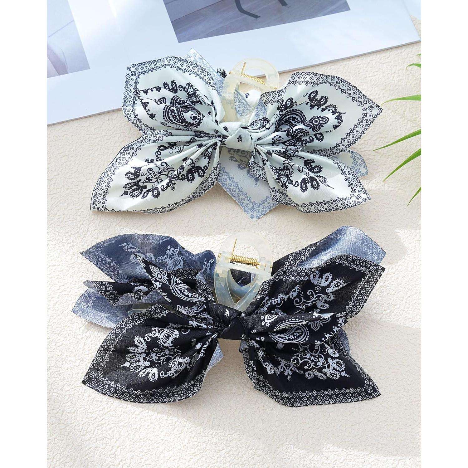 Clips de Garra de Moño Mesovor 2 Piezas Antideslizantes 13cm