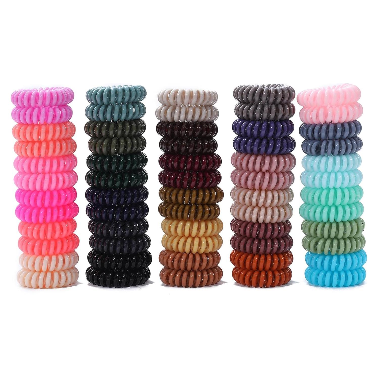 Gomas de Pelo Espirales ETANEAR 60 Pcs Antideslizantes