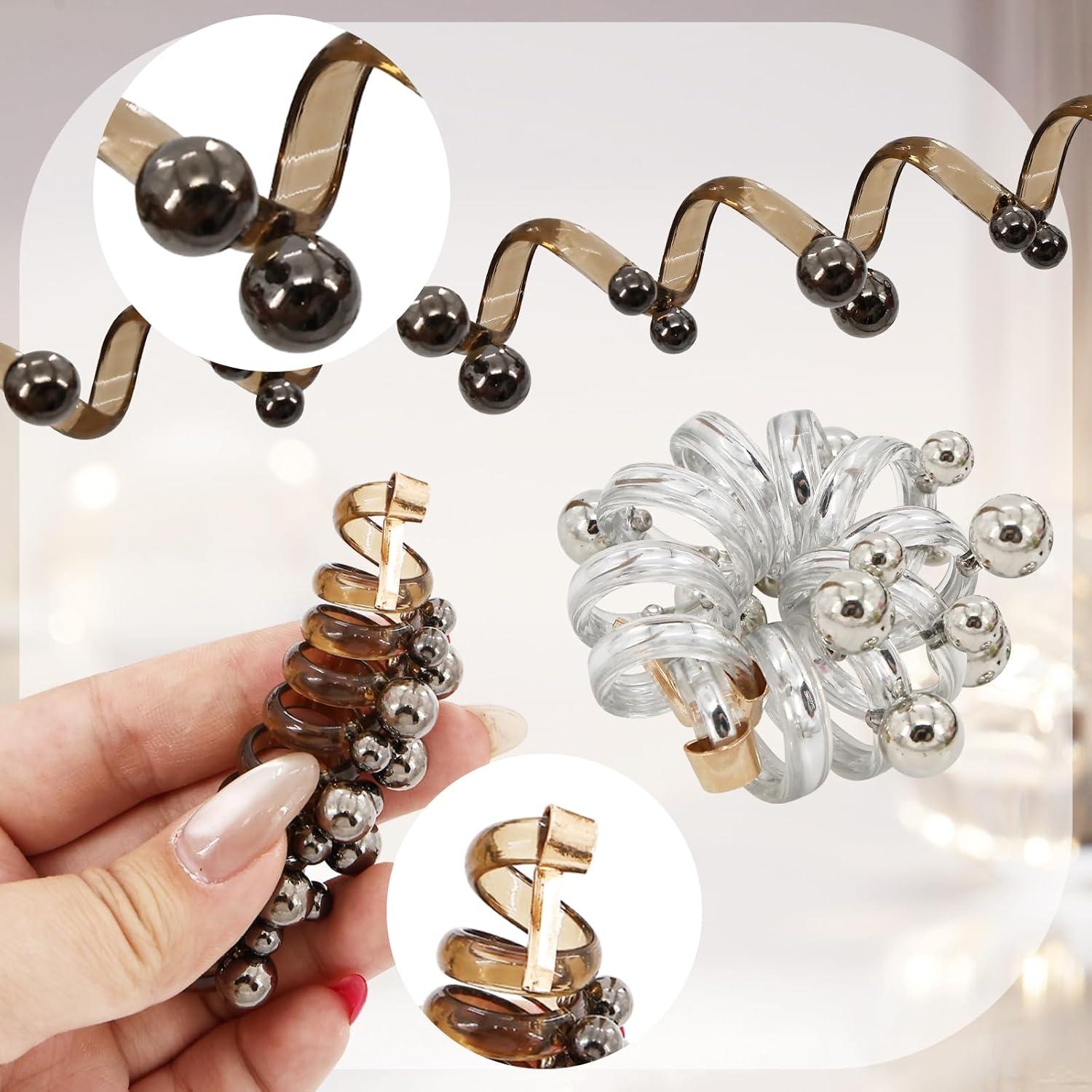 Cabello Espiral Elástico Suave Mzario 6PCS Sin Daño