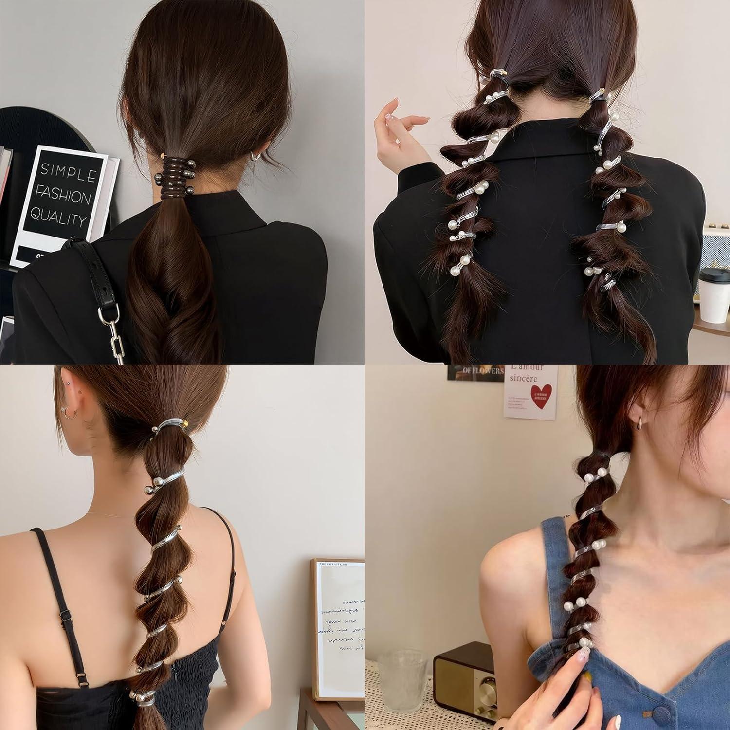 Cabello Espiral Elástico Suave Mzario 6PCS Sin Daño