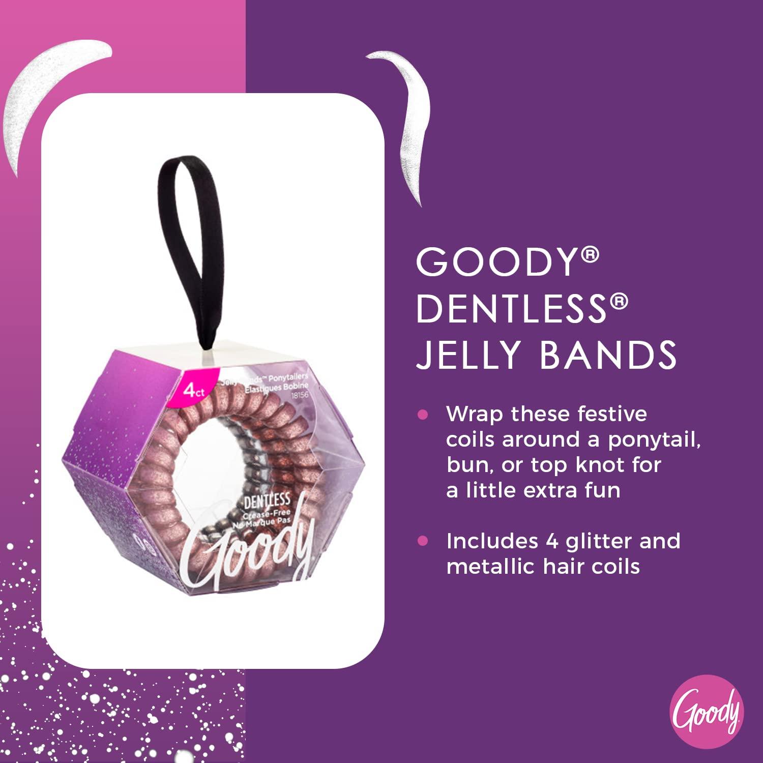 Bandas de Gel Sin Marcas Goody - 4 Bobinas Navideñas Brillantes