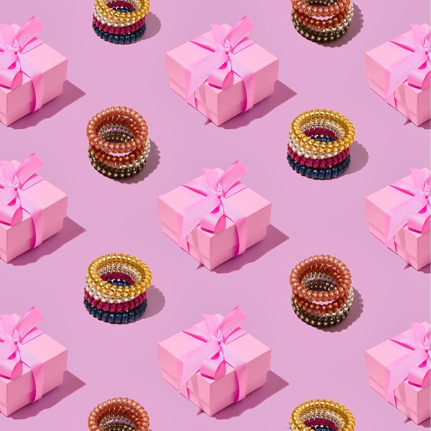 Bandas de Gel Sin Marcas Goody - 4 Bobinas Navideñas Brillantes