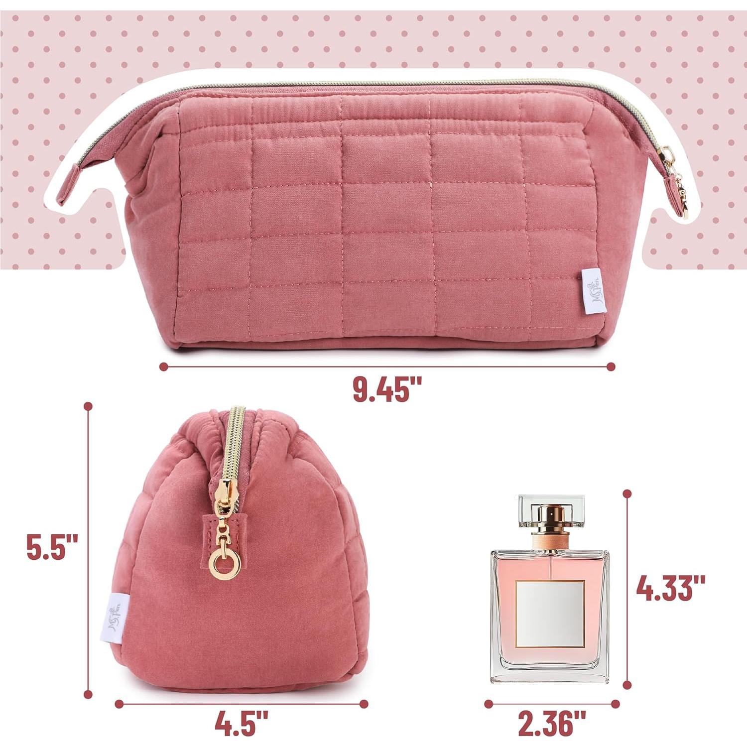 Bolsa de Maquillaje Acolchada Sra. Pen Rosa 24x11.4x14cm