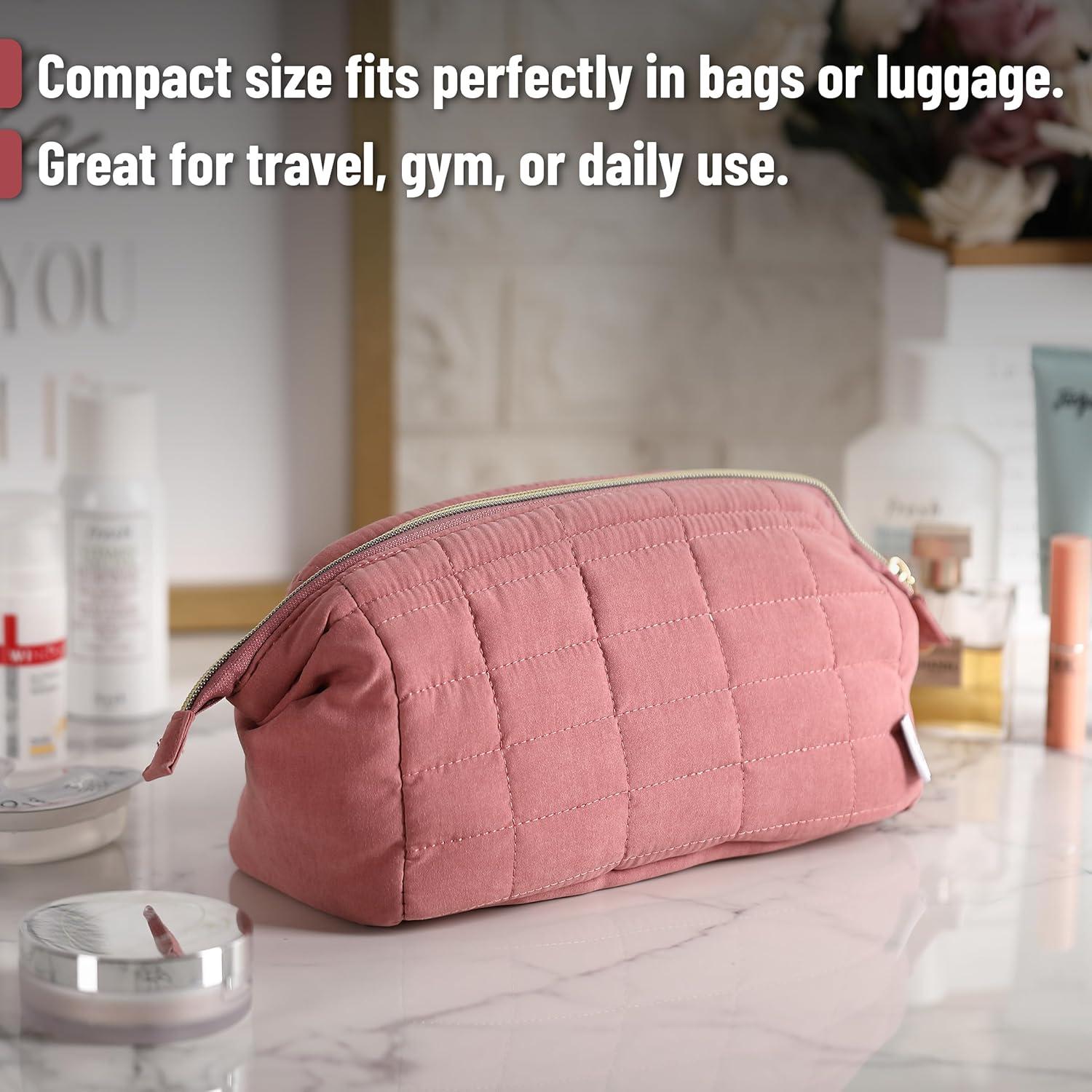 Bolsa de Maquillaje Acolchada Sra. Pen Rosa 24x11.4x14cm