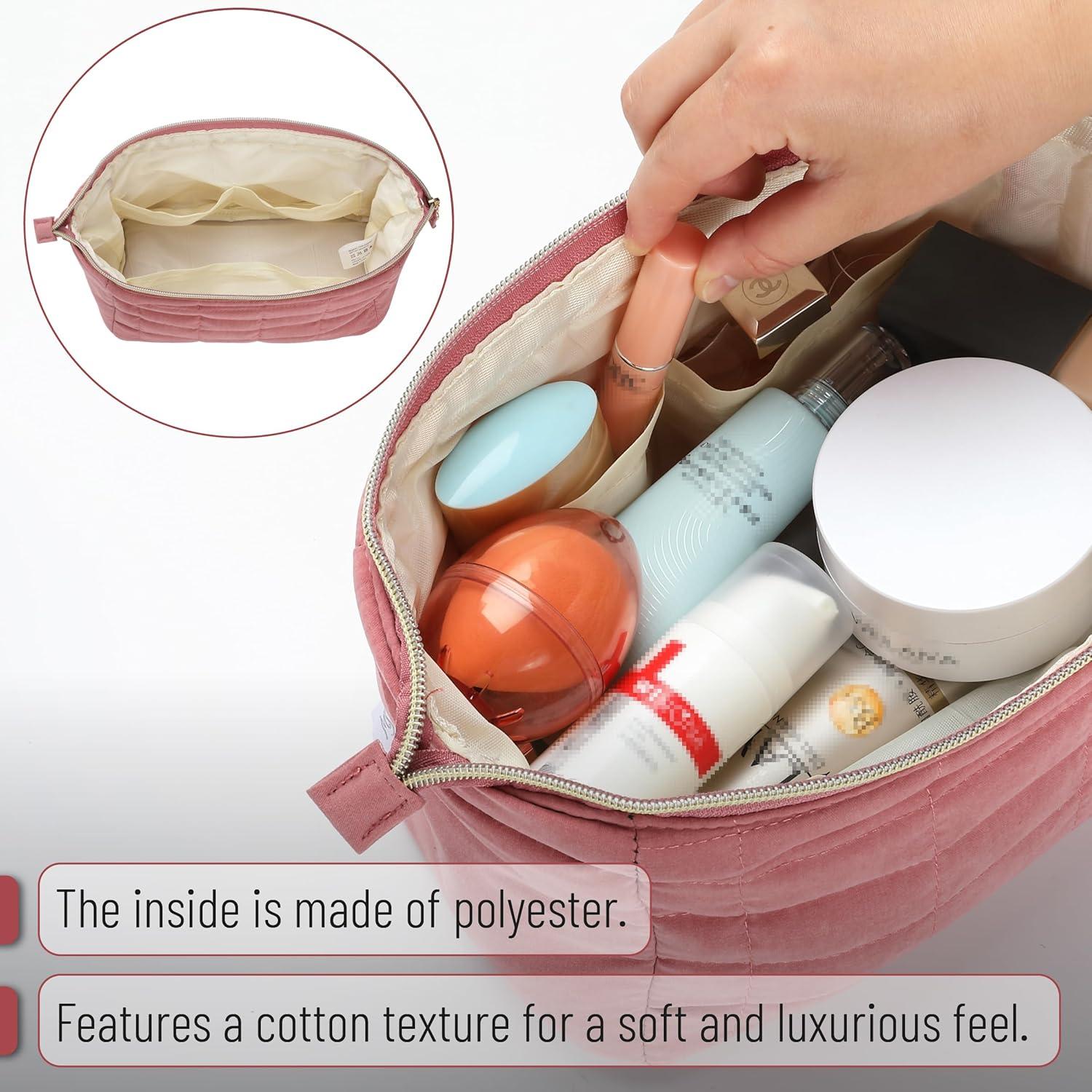 Bolsa de Maquillaje Acolchada Sra. Pen Rosa 24x11.4x14cm