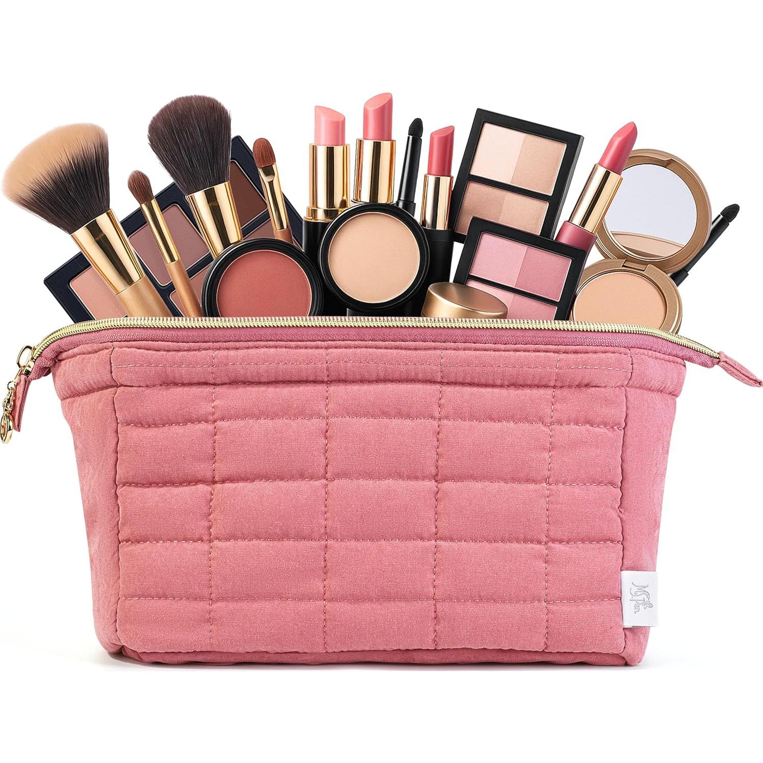 Bolsa de Maquillaje Acolchada Sra. Pen Rosa 24x11.4x14cm