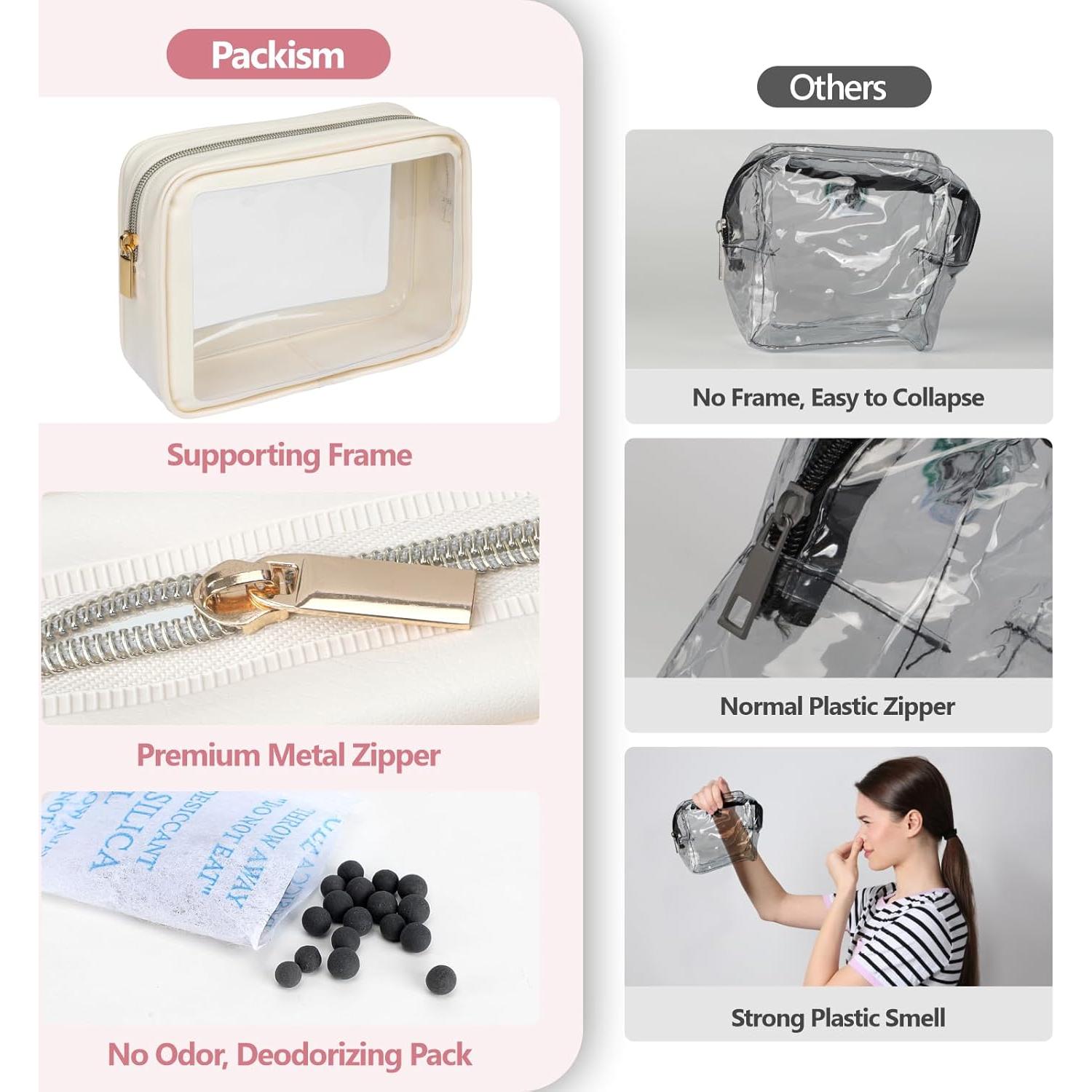 Bolsa de Aseo Packism Aprobada por TSA Mediana 20.5x6x15cm