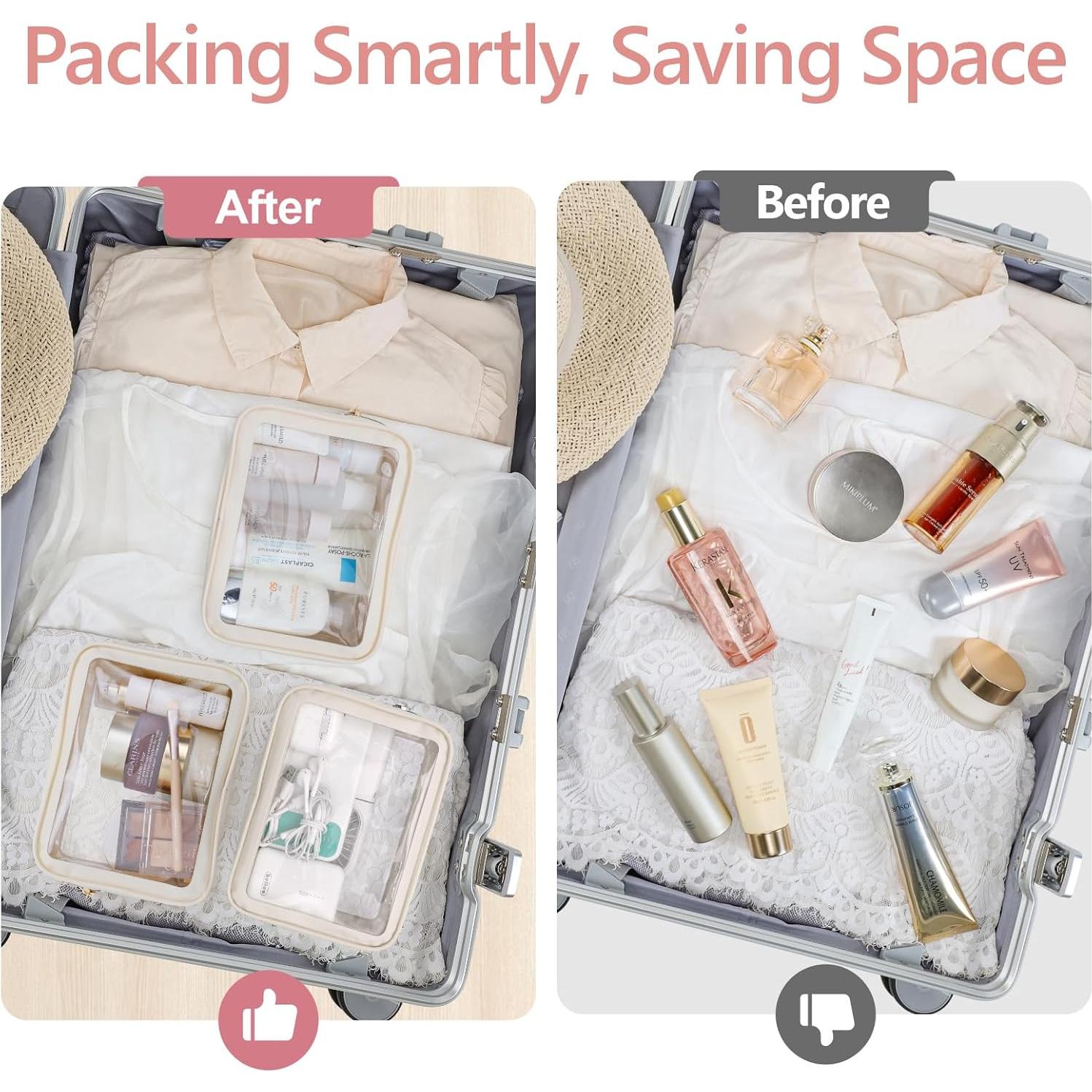 Bolsa de Aseo Packism Aprobada por TSA Mediana 20.5x6x15cm