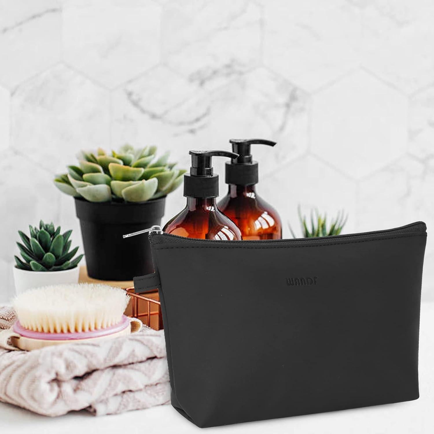 Bolsa Cosmética WANDF para Mujeres Mini Organizador Negro