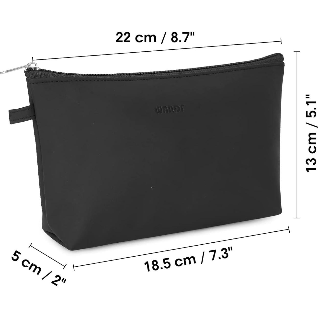 Bolsa Cosmética WANDF para Mujeres Mini Organizador Negro