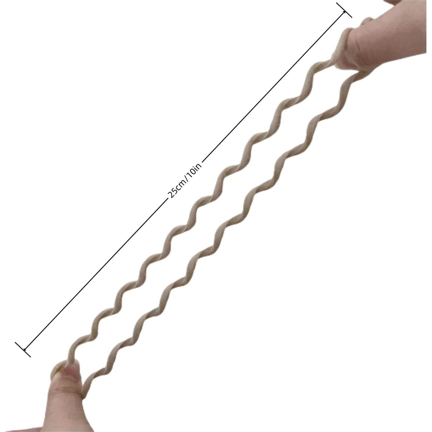 Tiras de Cabello de Terciopelo en Espiral Grutyopkn - 4 Bandas Elásticas