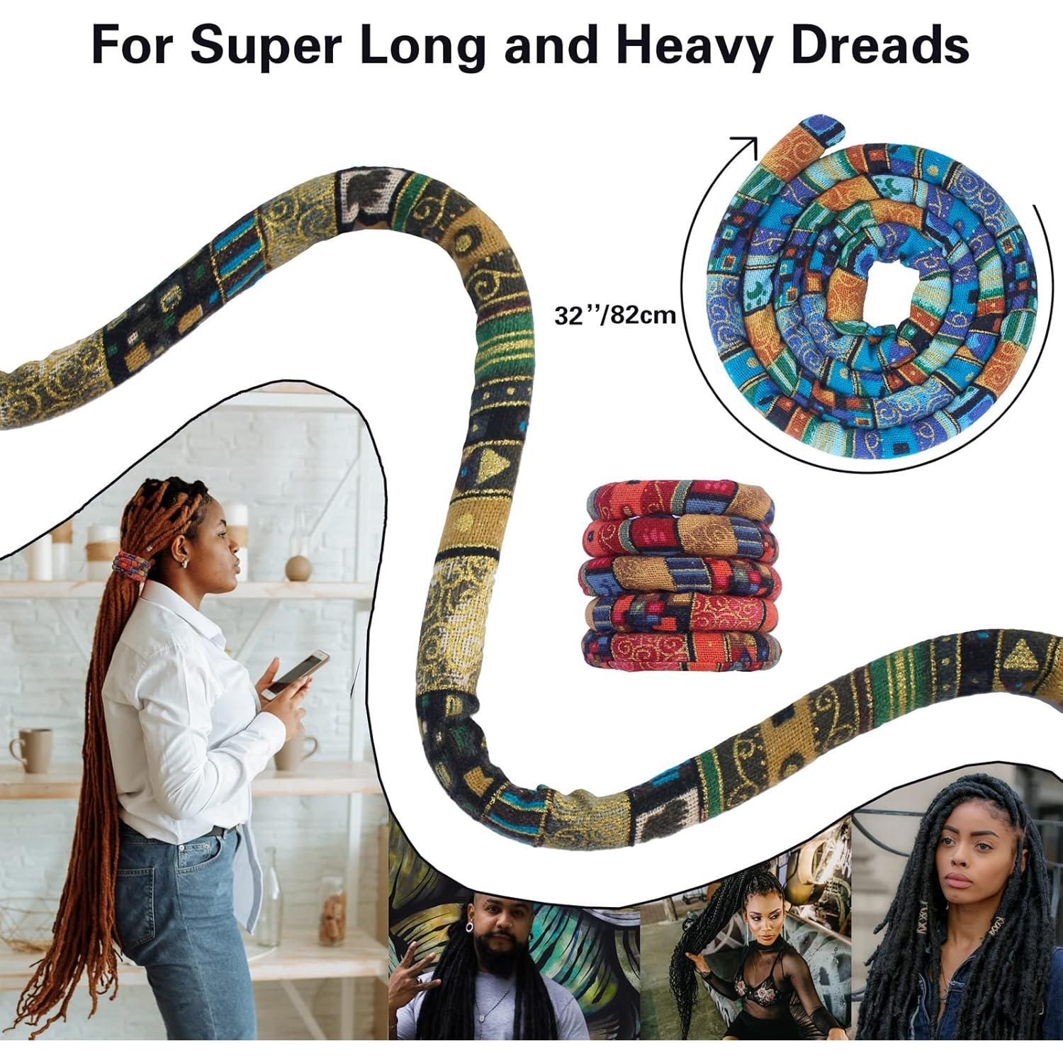 Sujetadores de Cabello para Dreads 82cm Spira Lock Color Oscuro