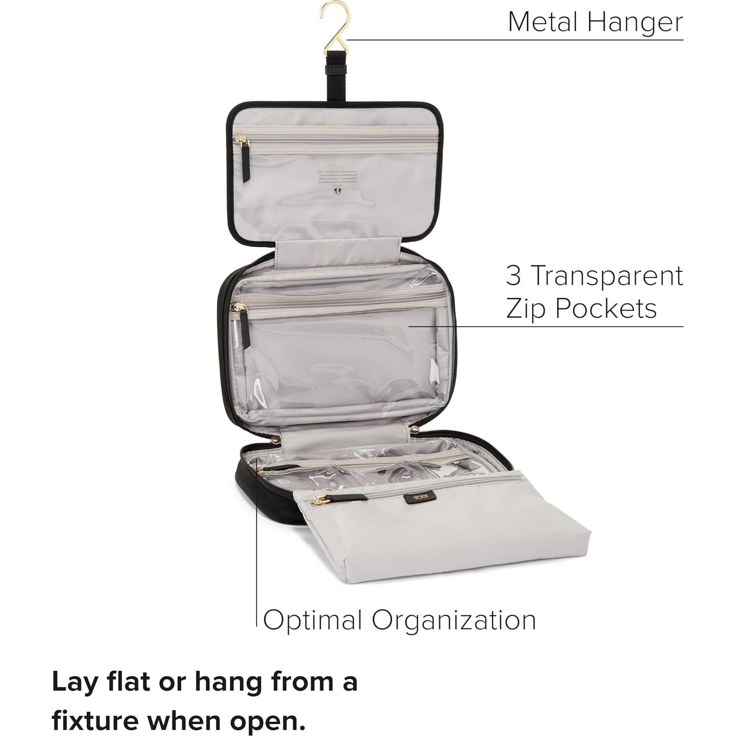 Bolsa Cosmética TUMI Madeline Negra 29x21cm para Mujeres