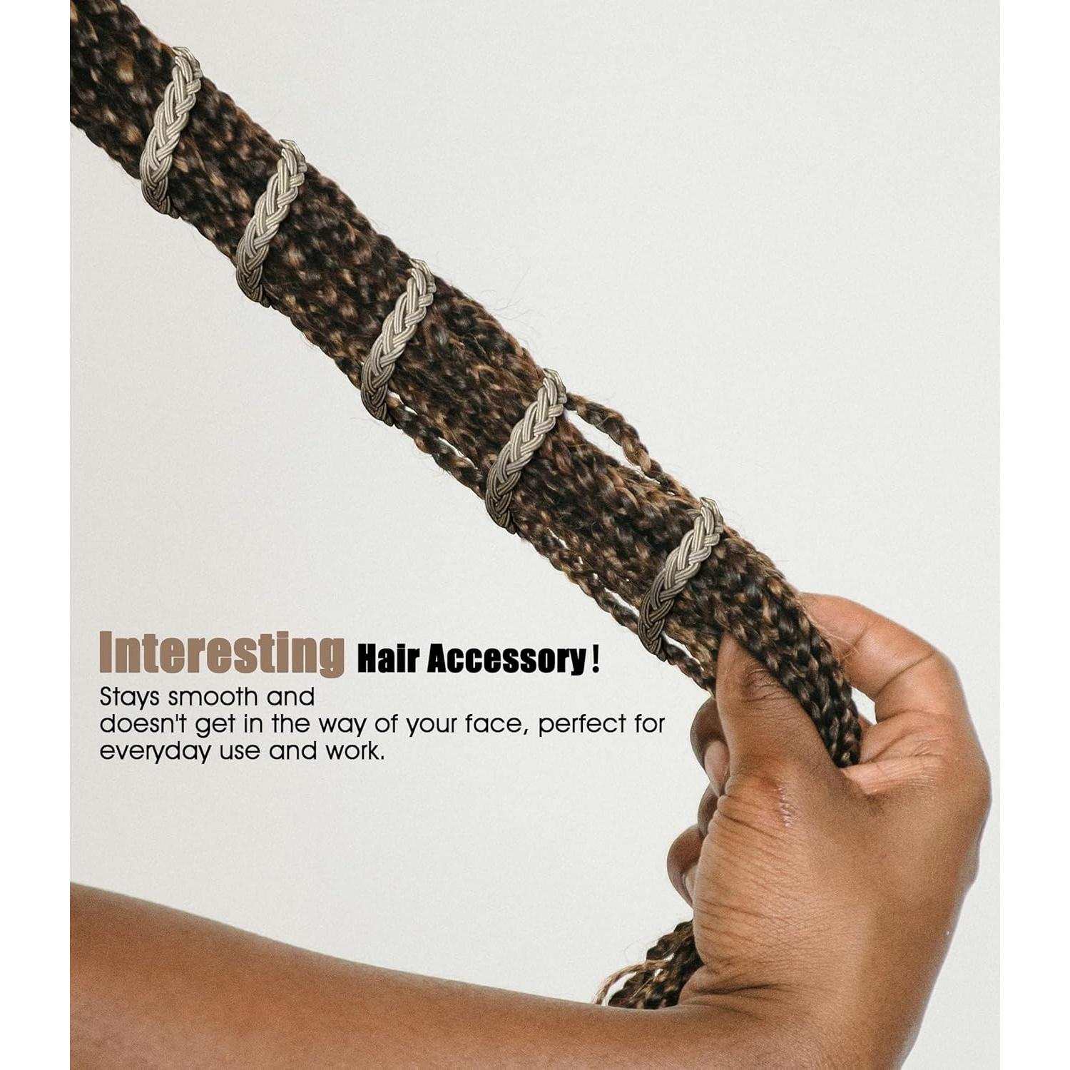 Sujetadores de Coleta Espiral Sonnorel para Cabello Grueso 63.5 cm Beige