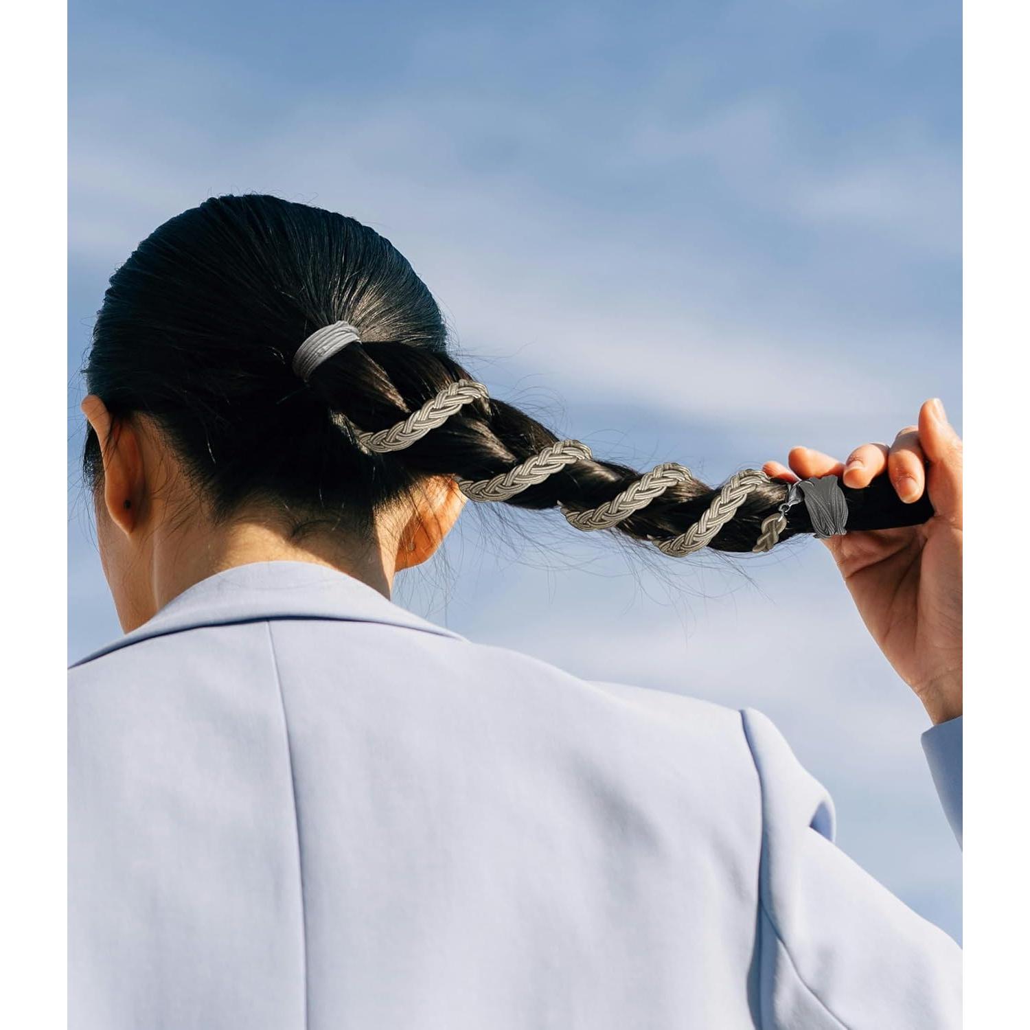 Sujetadores de Coleta Espiral Sonnorel para Cabello Grueso 63.5 cm Beige