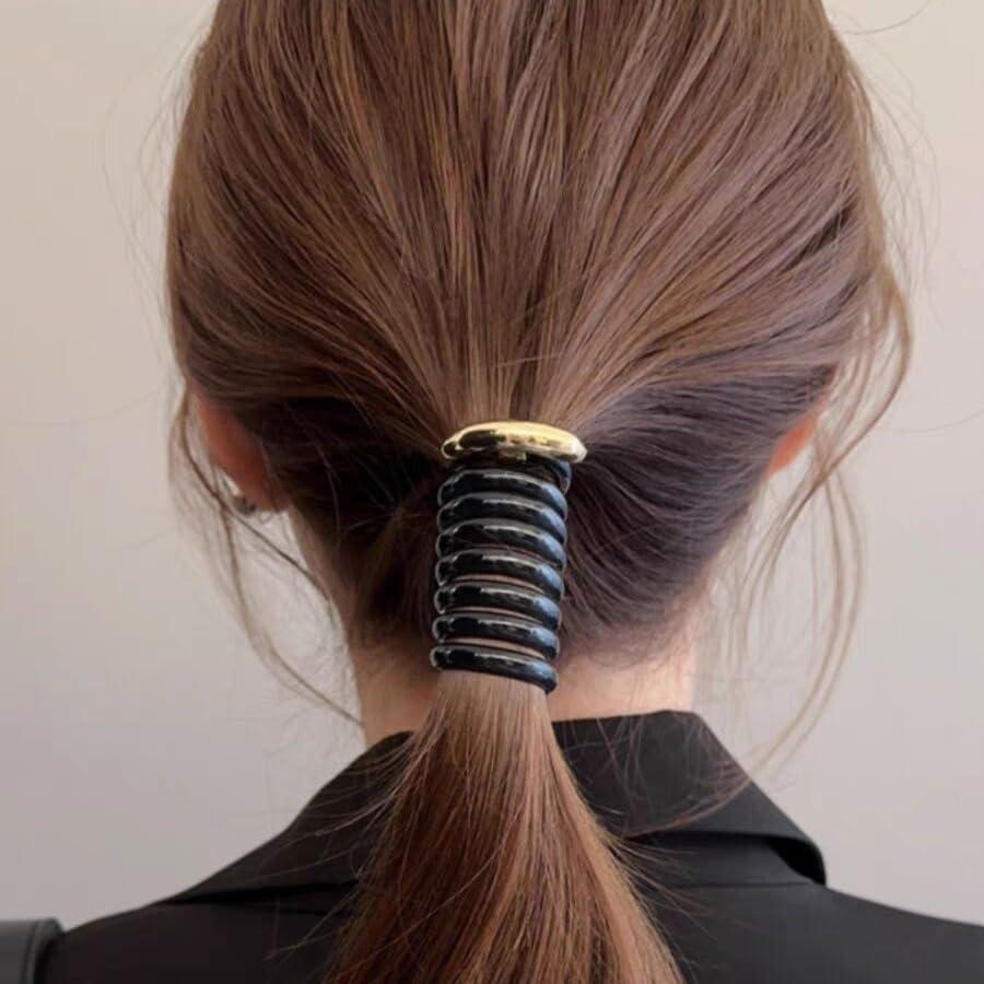 6 Bandas de Pelo Espirales Bufeti Sin Pliegues para Mujeres