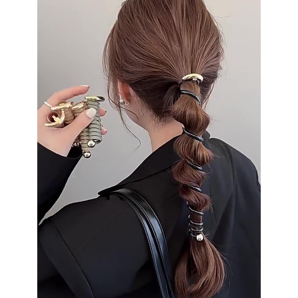 6 Bandas de Pelo Espirales Bufeti Sin Pliegues para Mujeres