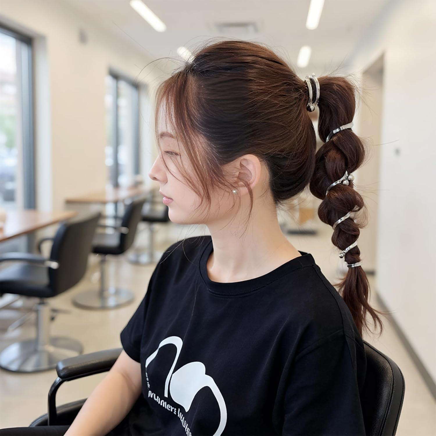 Lazos para el Cabello Espiral Elástico LUODAKA - 4 Piezas