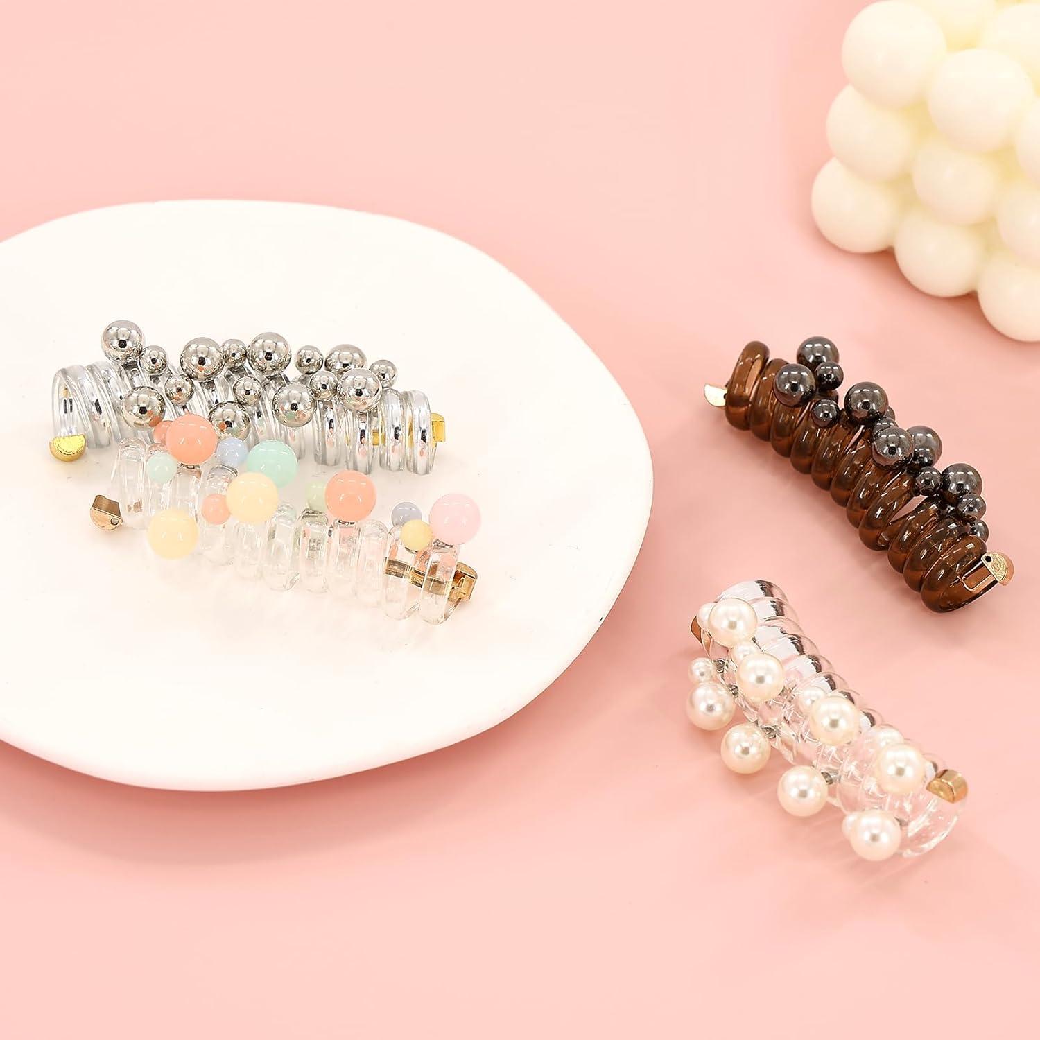 Lazos para el Cabello Espiral Elástico LUODAKA - 4 Piezas