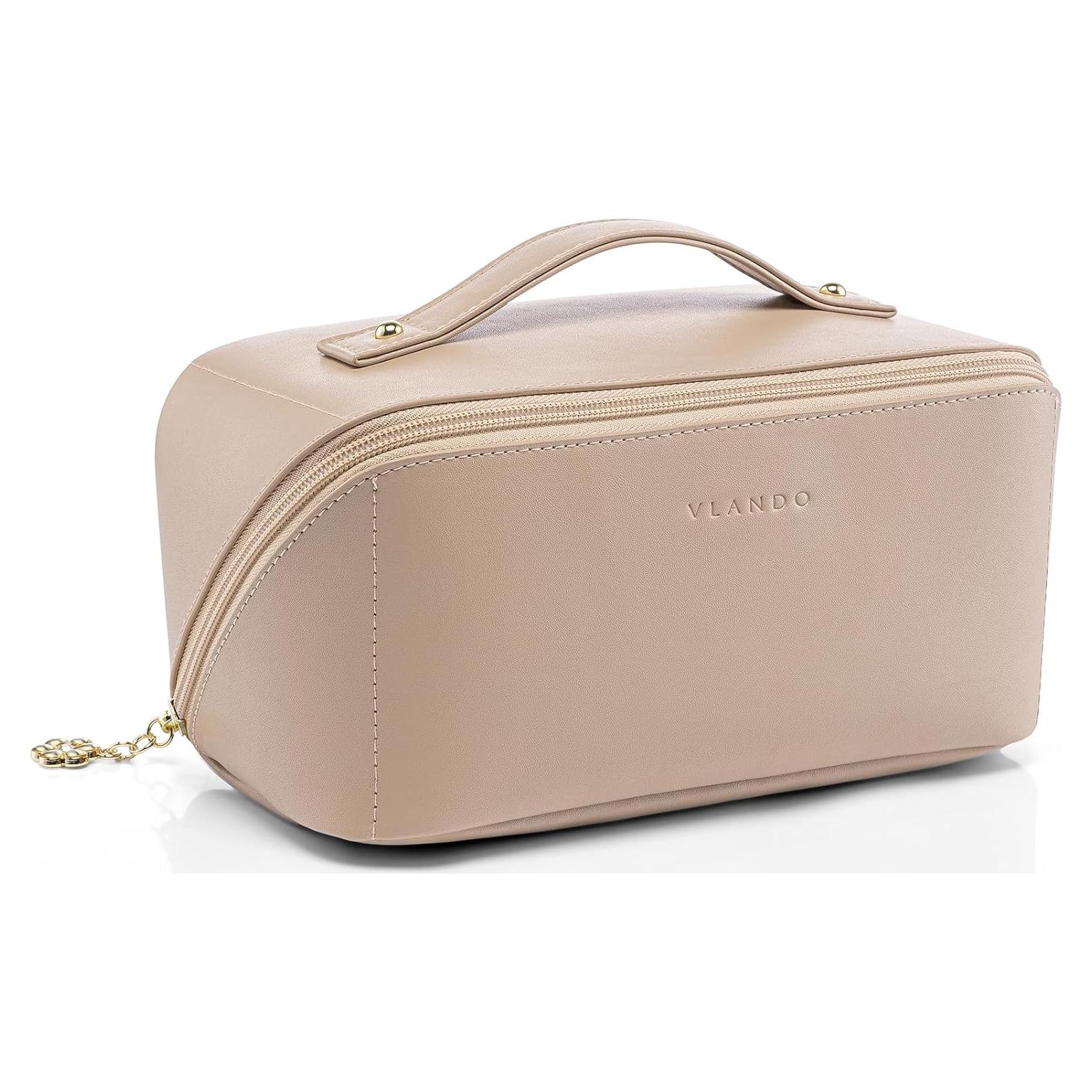 Bolsa de Maquillaje Vlando Toffee, 23.1x12.2x11.9cm, Impermeable