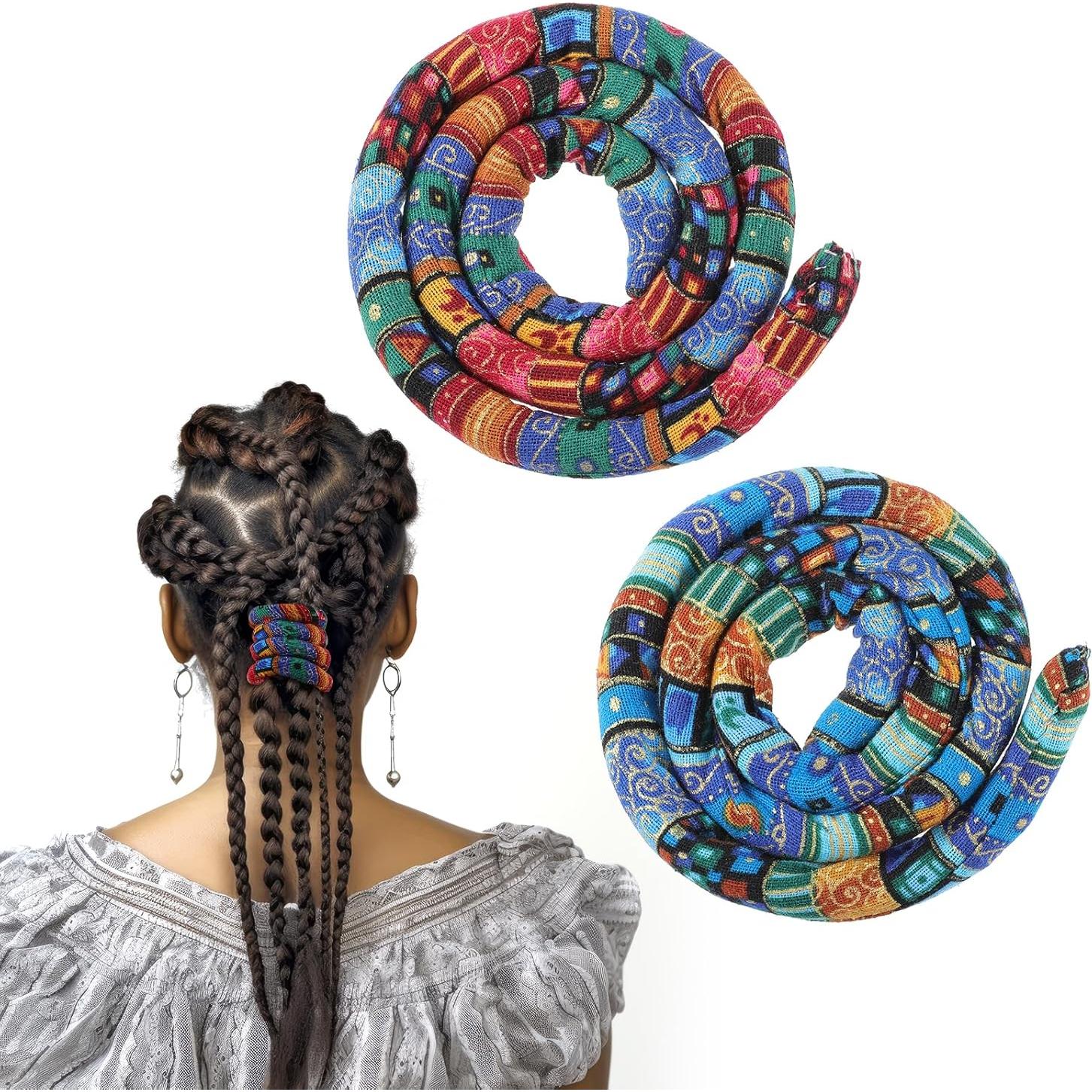 2 Cintas para Dreadlock Qianyu con Alambre - Accesorios de Cabello