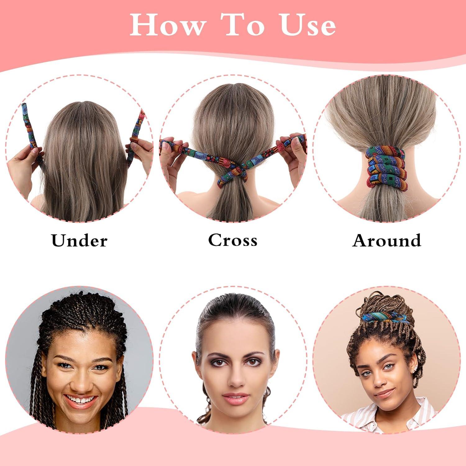 2 Cintas para Dreadlock Qianyu con Alambre - Accesorios de Cabello