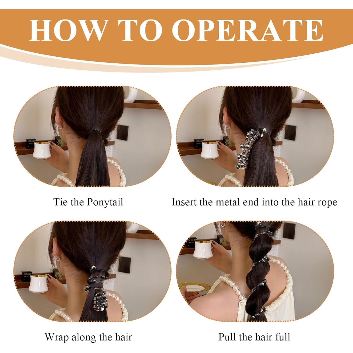 Tiras de Cabello Espiral Elásticas Suaves KOICDO 8 PCS