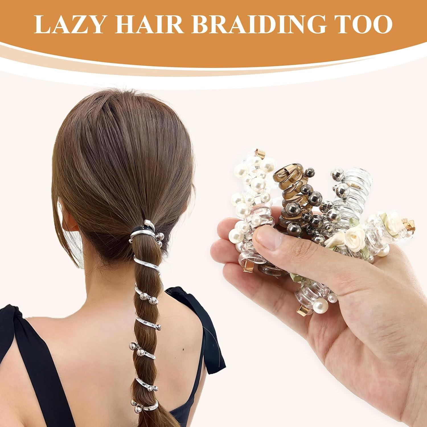 Tiras de Cabello Espiral Elásticas Suaves KOICDO 8 PCS