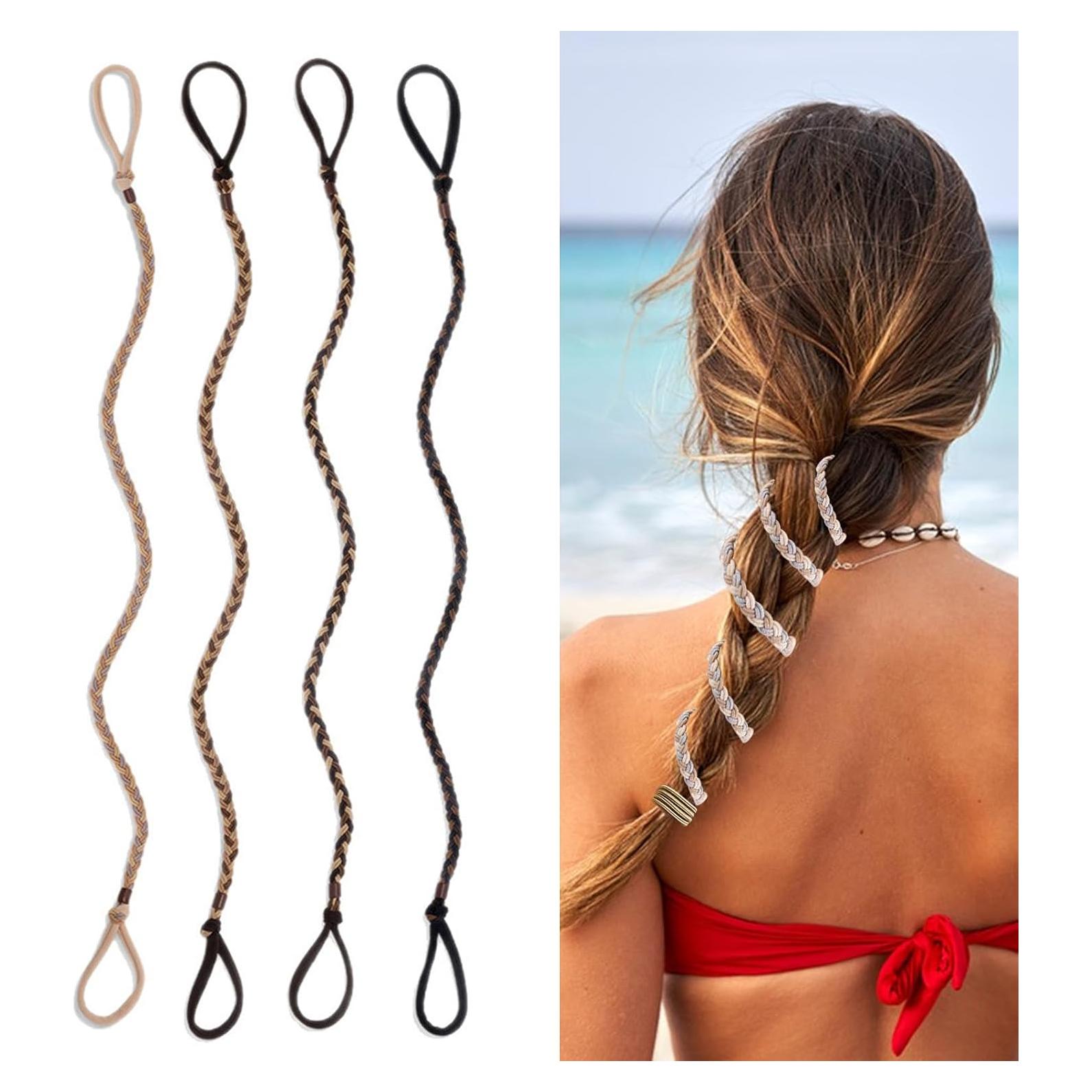 4 Sujetadores de Cabello Trenzados Starfa Lab - 63.5 cm