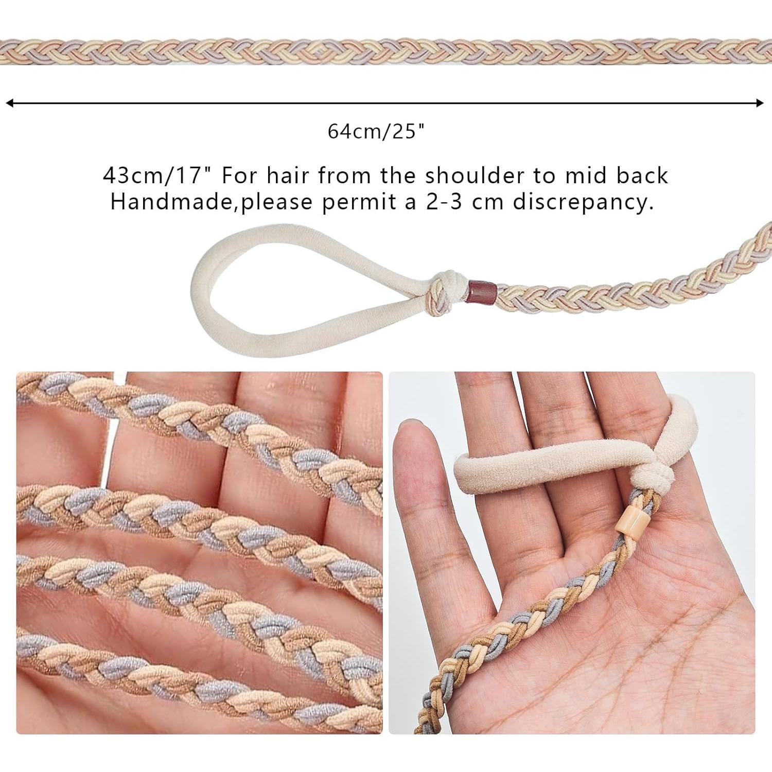 4 Sujetadores de Cabello Trenzados Starfa Lab - 63.5 cm