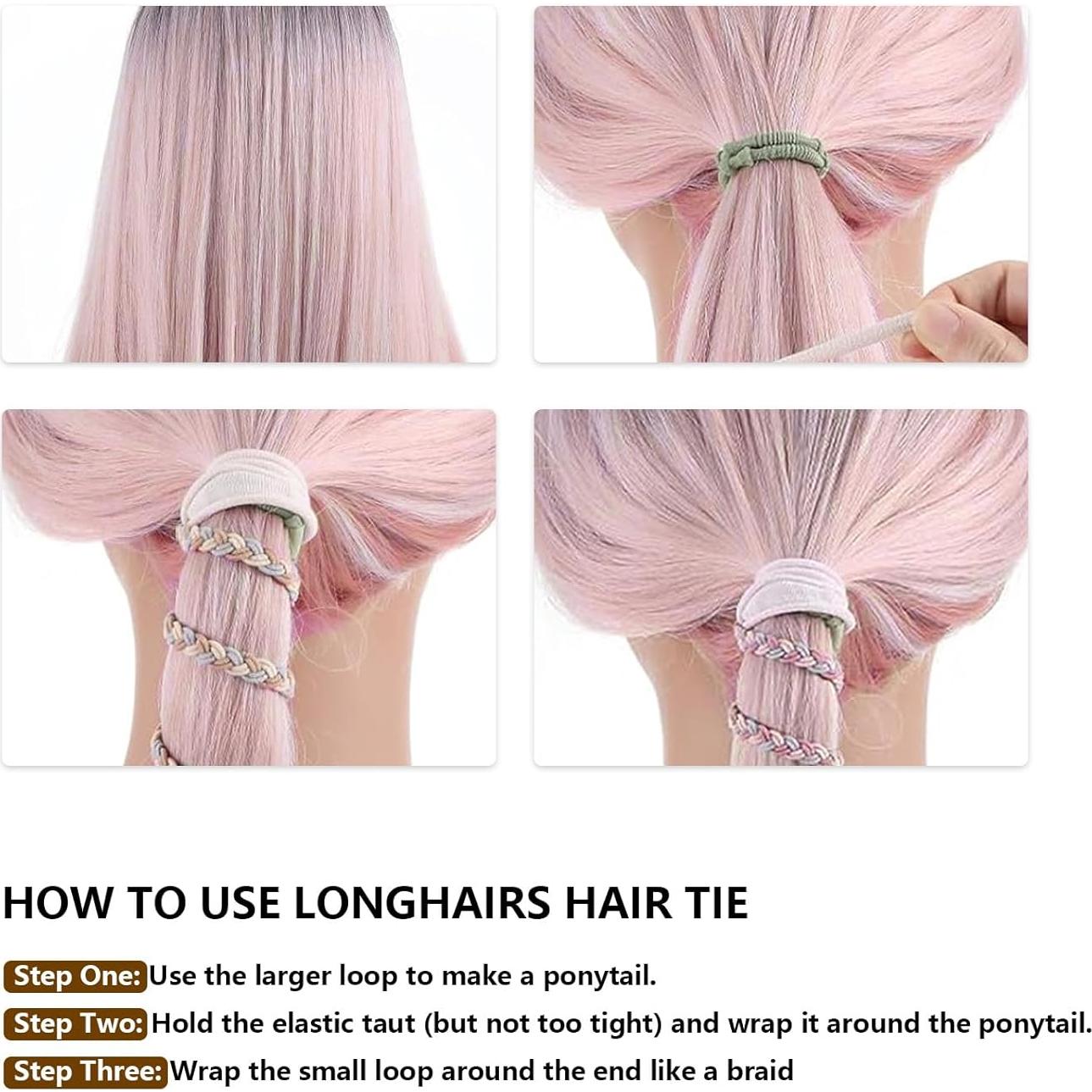 4 Sujetadores de Cabello Trenzados Starfa Lab - 63.5 cm