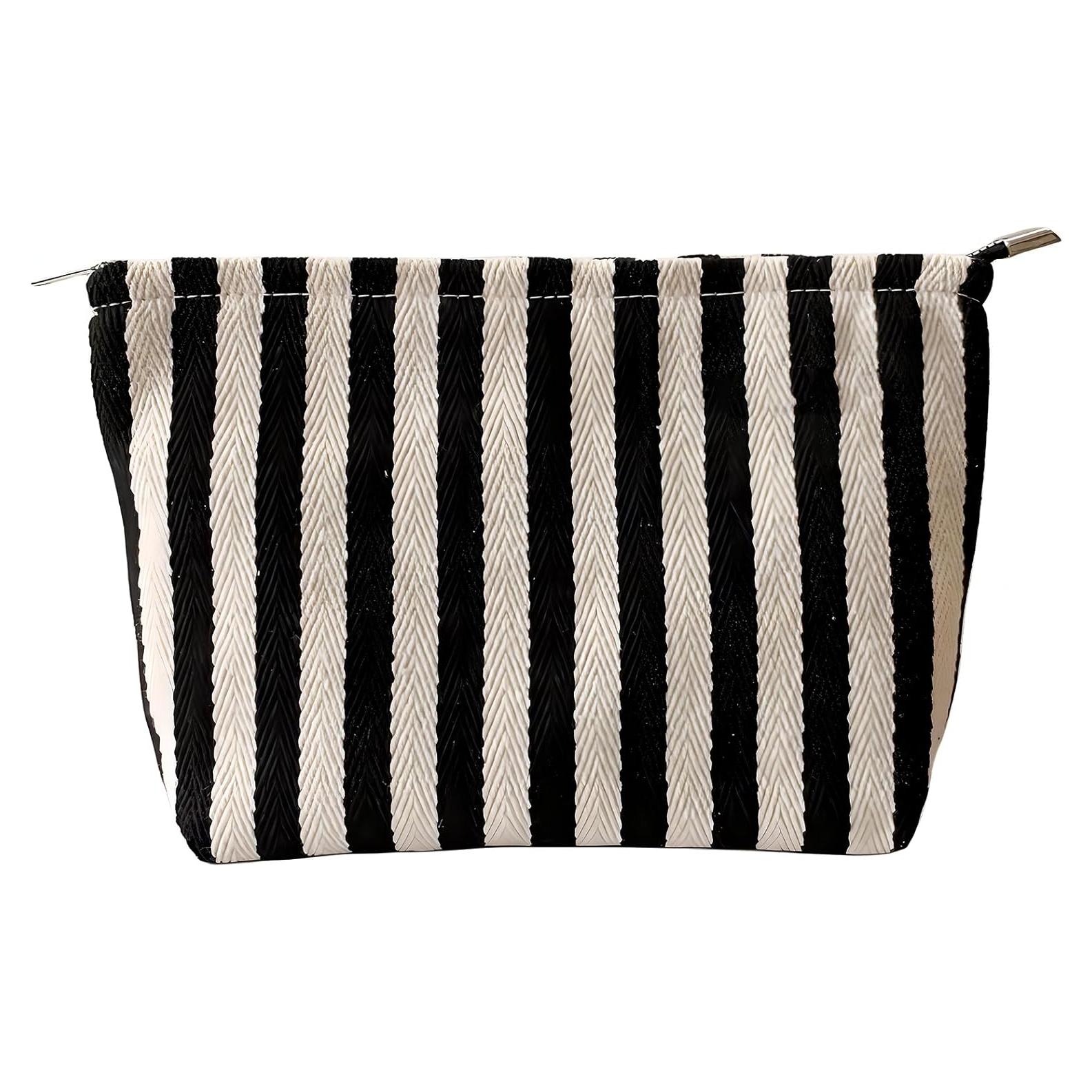 Bolsa de Maquillaje a Rayas Itgowisa - Neceser de Viaje 26.9x18cm