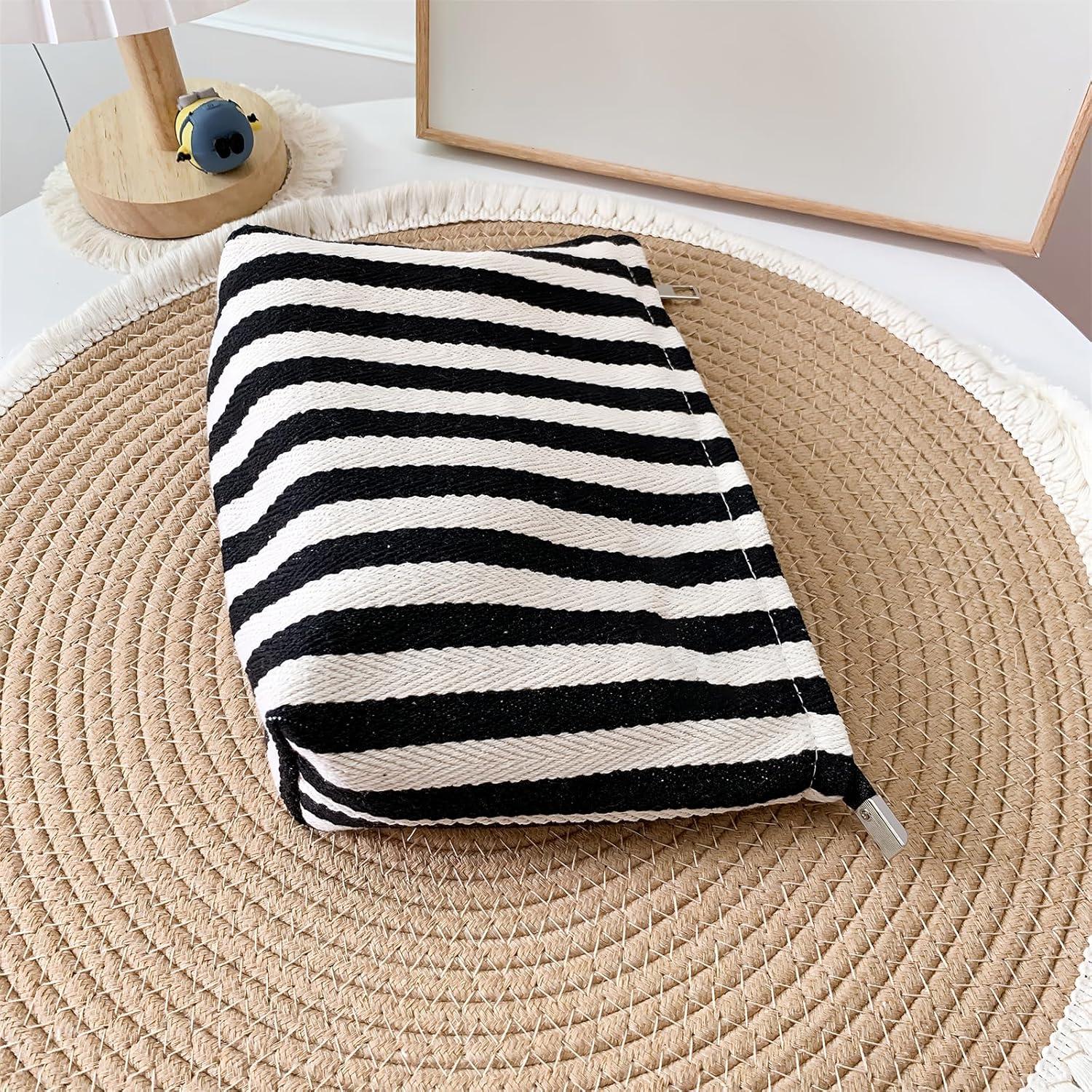 Bolsa de Maquillaje a Rayas Itgowisa - Neceser de Viaje 26.9x18cm