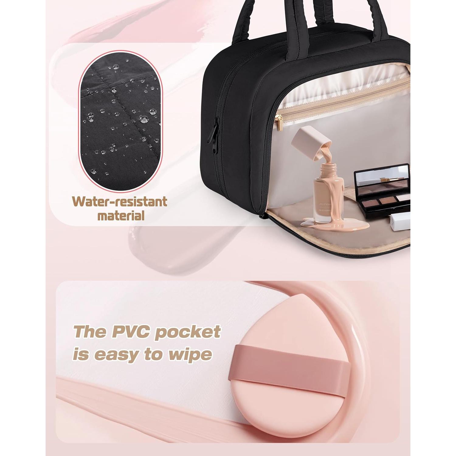 Bolsa de Aseo de Viaje Marscamd Negra con Gancho Colgante