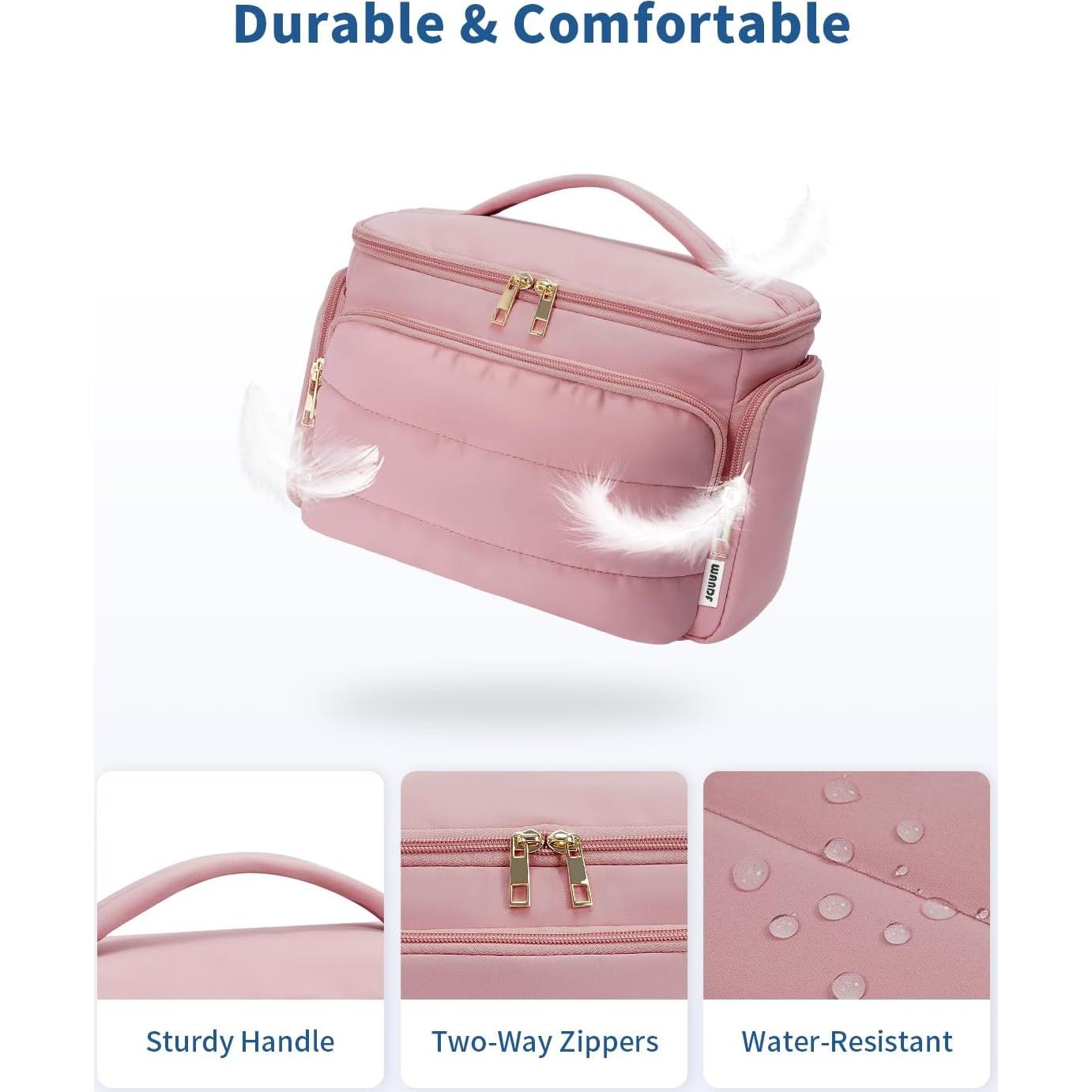 Bolsa de Aseo de Viaje WANDF Rosa Polvoriento 29.9x16.5cm