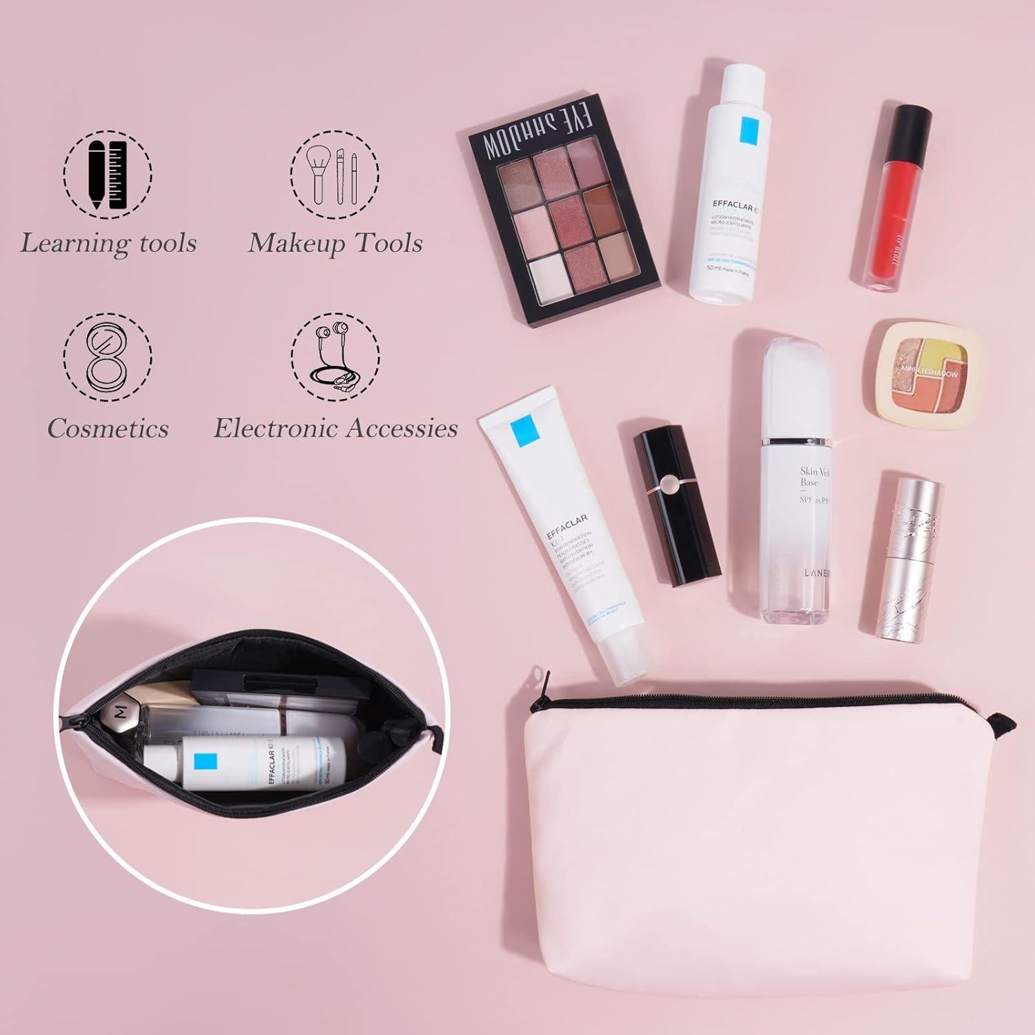 Bolsa de Maquillaje MAGEFY 5 Pcs Neceser Viaje Impermeable