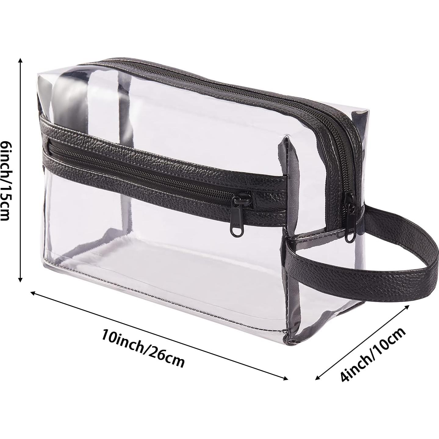 Bolsa de Aseo de Viaje Transparente Haoguagua 26x15x10 cm