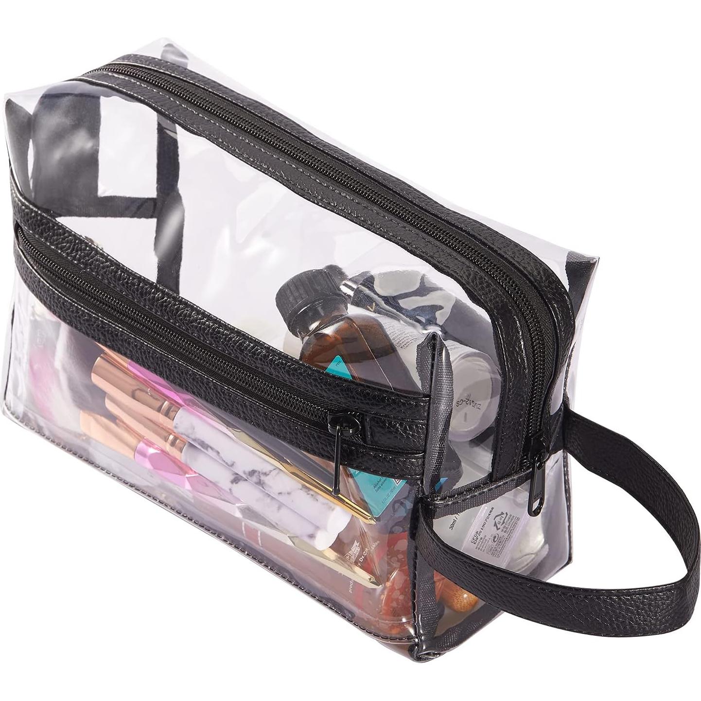 Bolsa de Aseo de Viaje Transparente Haoguagua 26x15x10 cm