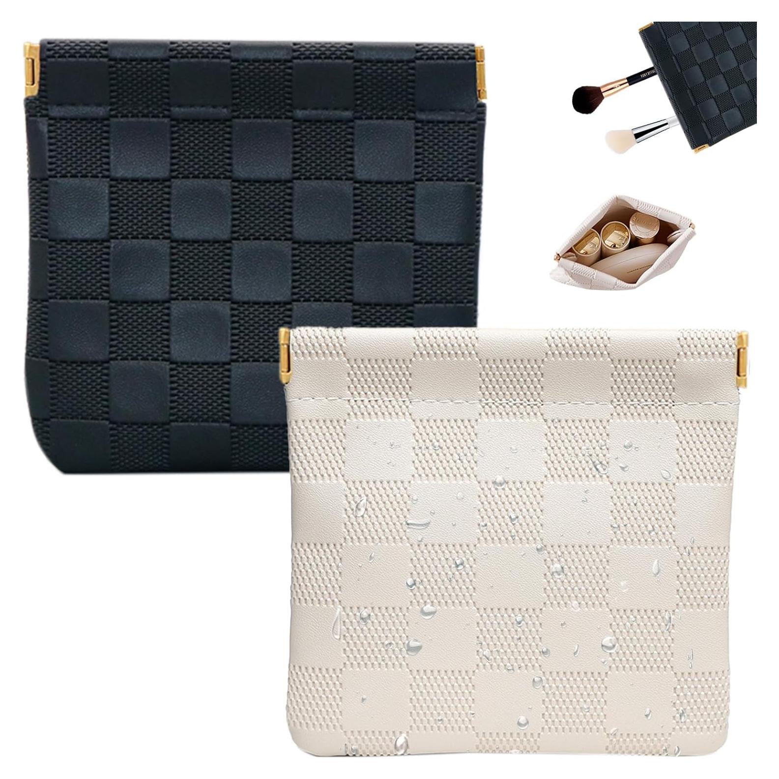 Estuche de Maquillaje 2 Piezas PENGJINYU Negro Beige